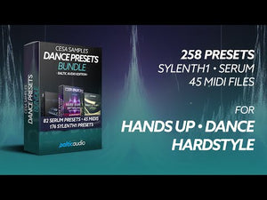 Sound demo of Dance Presets Bundle royalty-free Hands Up Dance and Hardstyle preset bundle by CESA SAMPLES