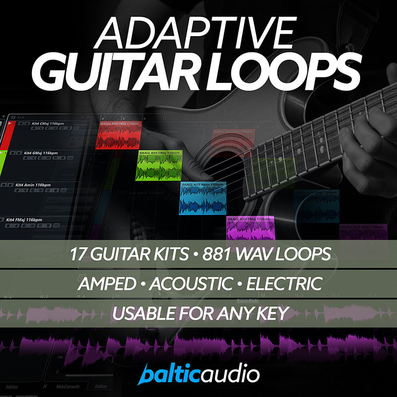 Adaptive Guitar Loops royalty-free guitar loop pack by baltic audio