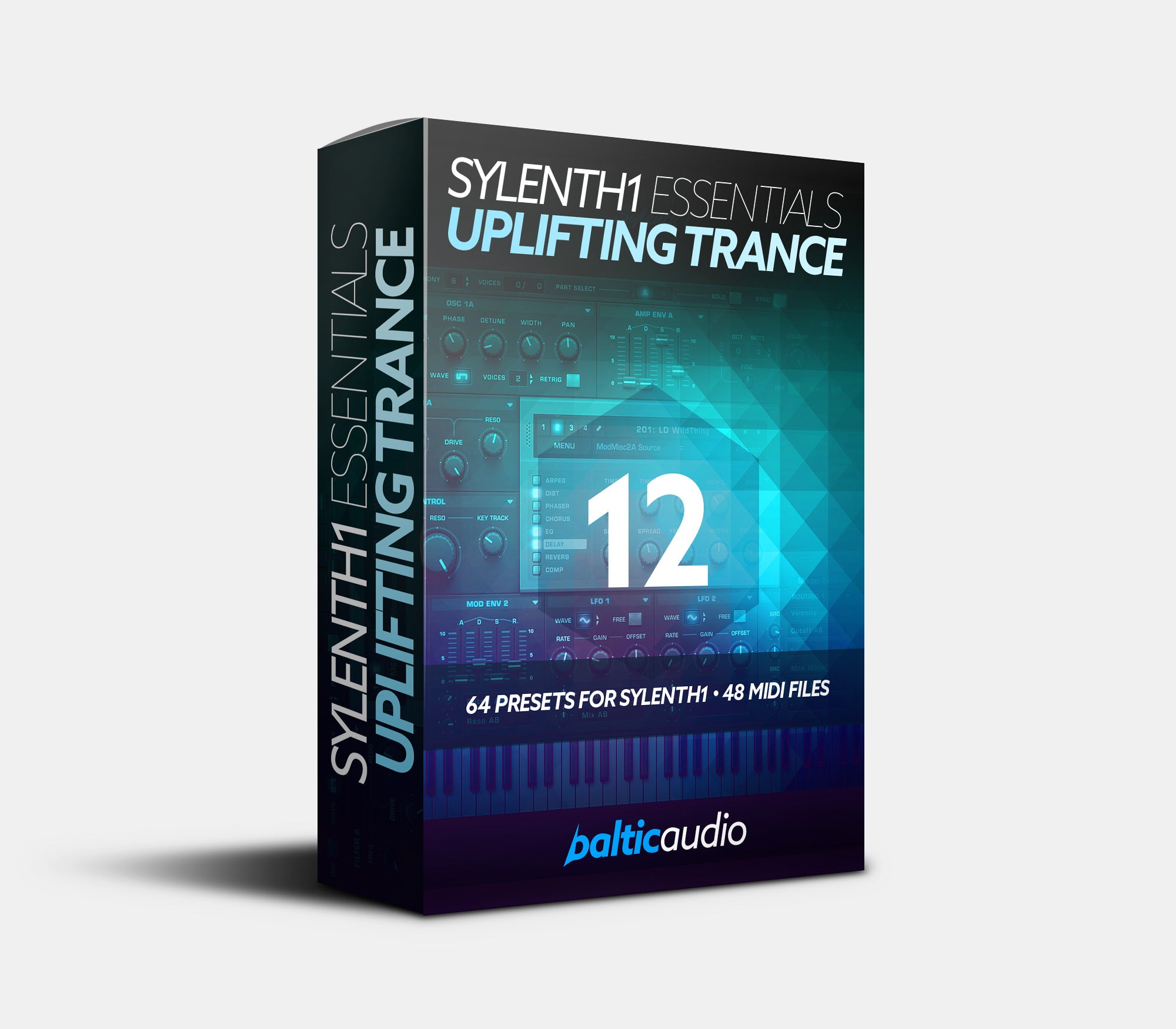 64 Uplifting Trance Sylenth1 presets and 48 MIDI files included