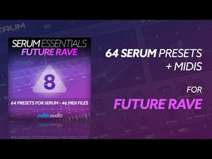 Sound demo of Serum Essentials Vol. 8 Future Rave preset and MIDI pack for Xfer Serum by baltic audio