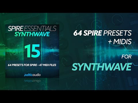 Sound demo of Spire Essentials Vol. 15 Synthwave preset and MIDI pack by baltic audio