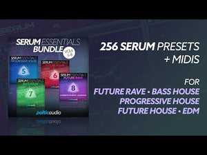 Sound demo of Serum Essentials Bundle Vols 5 to 8 royalty-free Serum preset and MIDI bundle by baltic audio