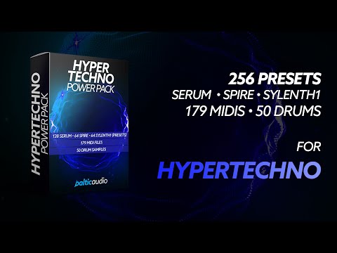 Sound demo of Hypertechno Power Pack bundle with presets, MIDI files and drum samples by baltic audio