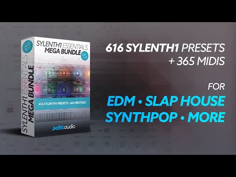 Sound demo of Sylenth1 Essentials Mega Bundle (Vols 1–10) with 616 presets and 365 MIDI files by baltic audio