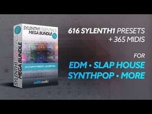Sound demo of Sylenth1 Essentials Mega Bundle (Vols 1–10) with 616 presets and 365 MIDI files by baltic audio